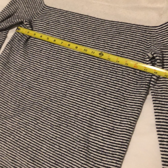 LOFT White and Blue Crew Neck Sweater - Picture 10 of 10